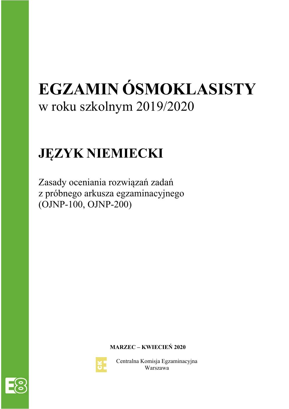 odpowiedzi - niemiecki - egzamin ósmoklasisty 2020 próbny-01