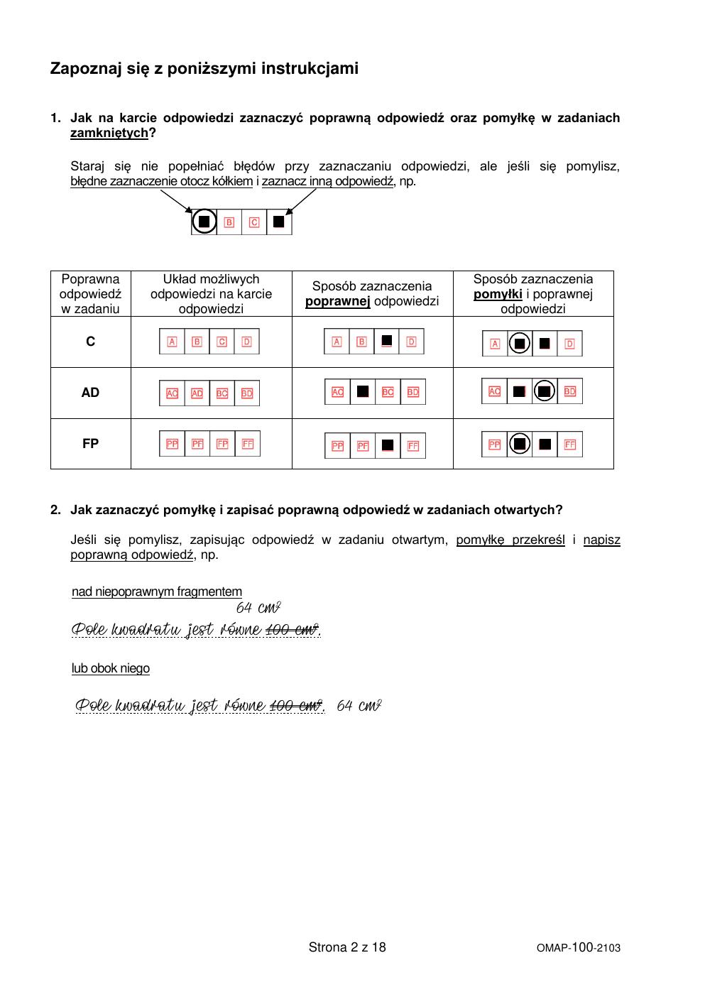 arkusz - matematyka - egzamin ósmoklasisty 2021 próbny-02