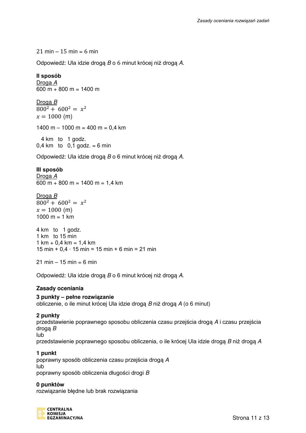 odpowiedzi - matematyka - egzamin ósmoklasisty 2021 próbny-11